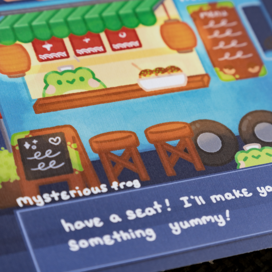 Takoyaki Truck Frog 8x10 Large Print