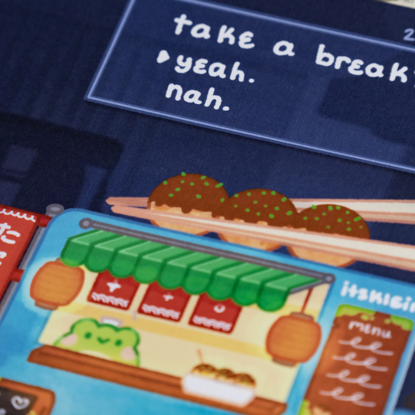 Takoyaki Truck Frog 8x10 Large Print