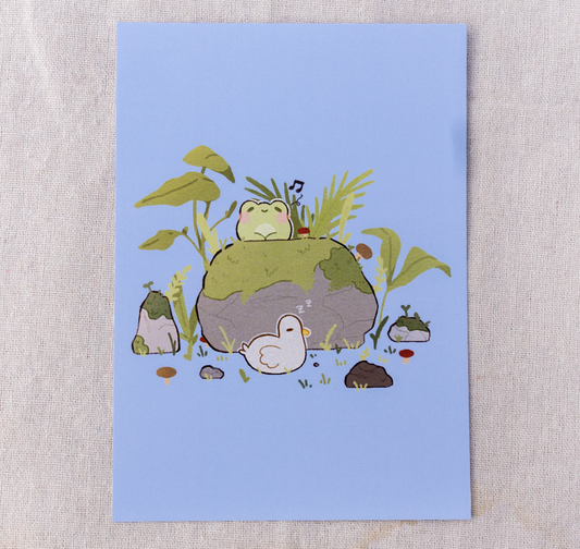Froggy Nap Time Print