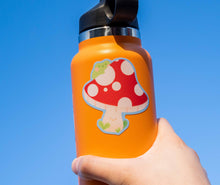 Load image into Gallery viewer, Frog on a Mushroom Sticker