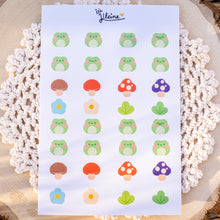 Load image into Gallery viewer, Borderless Froggie Stickers