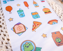 Load image into Gallery viewer, Fast Food Froggy Sticker Sheet