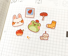 Load image into Gallery viewer, Cozy Fall Friends Sticker Sheet