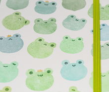 Load image into Gallery viewer, Watercolor Frog Notebook