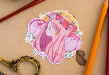 Load image into Gallery viewer, Pink Peony Flower Girl Sticker