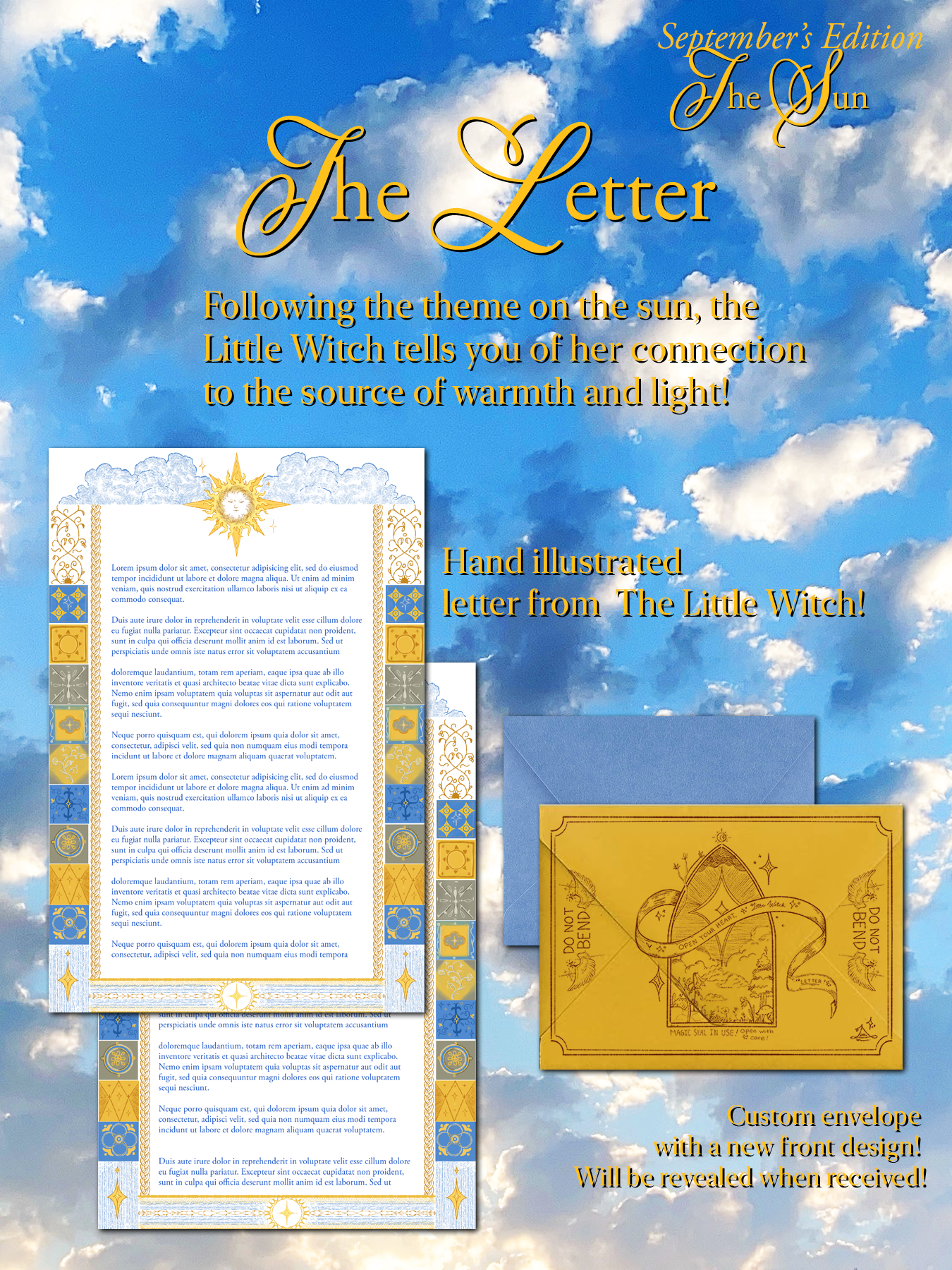 The Little Witch Letter Club [September Edition: The Sun]