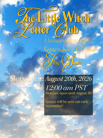 The Little Witch Letter Club [September Edition: The Sun]