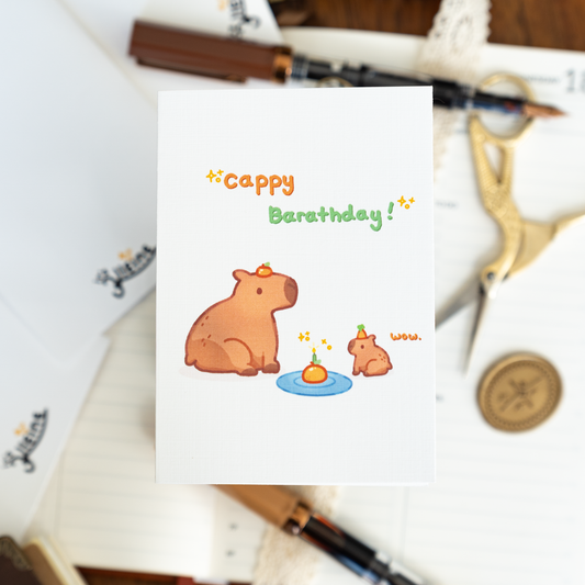 Cappy Barathday Card