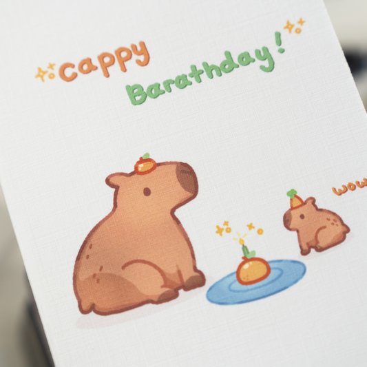 Cappy Barathday Card