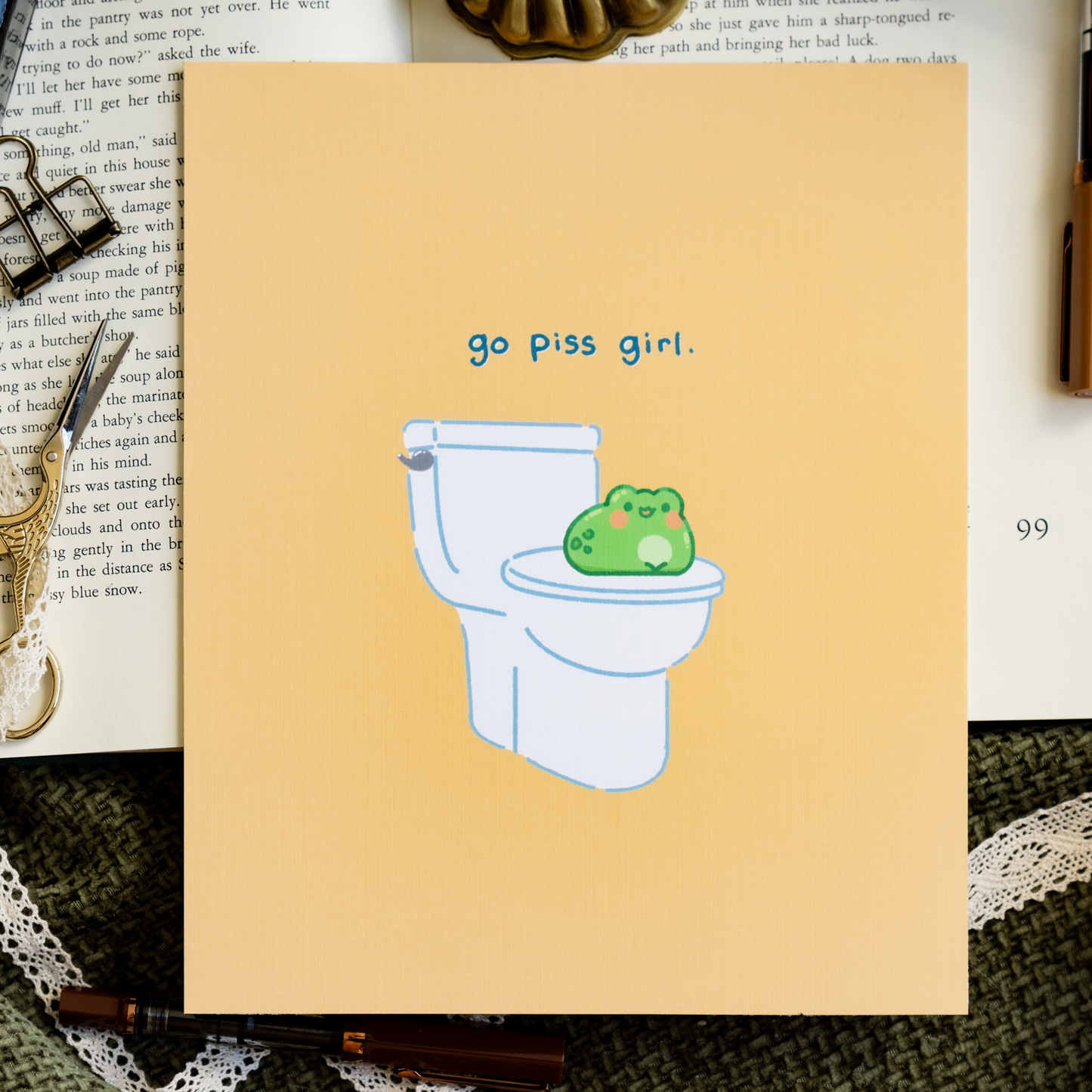 Go Piss Girl 8x10 Large Print
