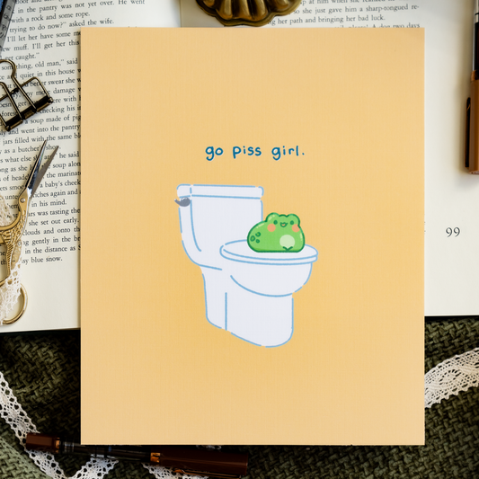 Go Piss Girl 8x10 Large Print