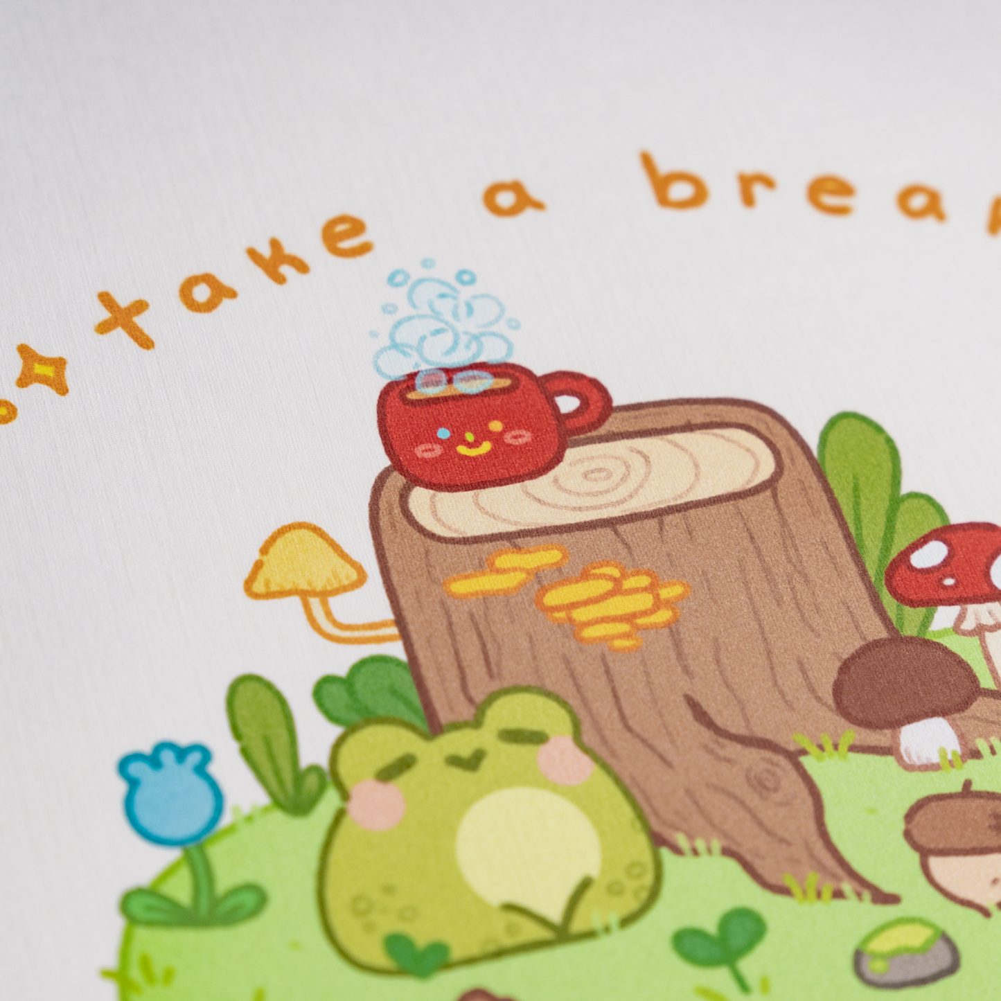 Take A Break Frog Print 8x10 Large Print