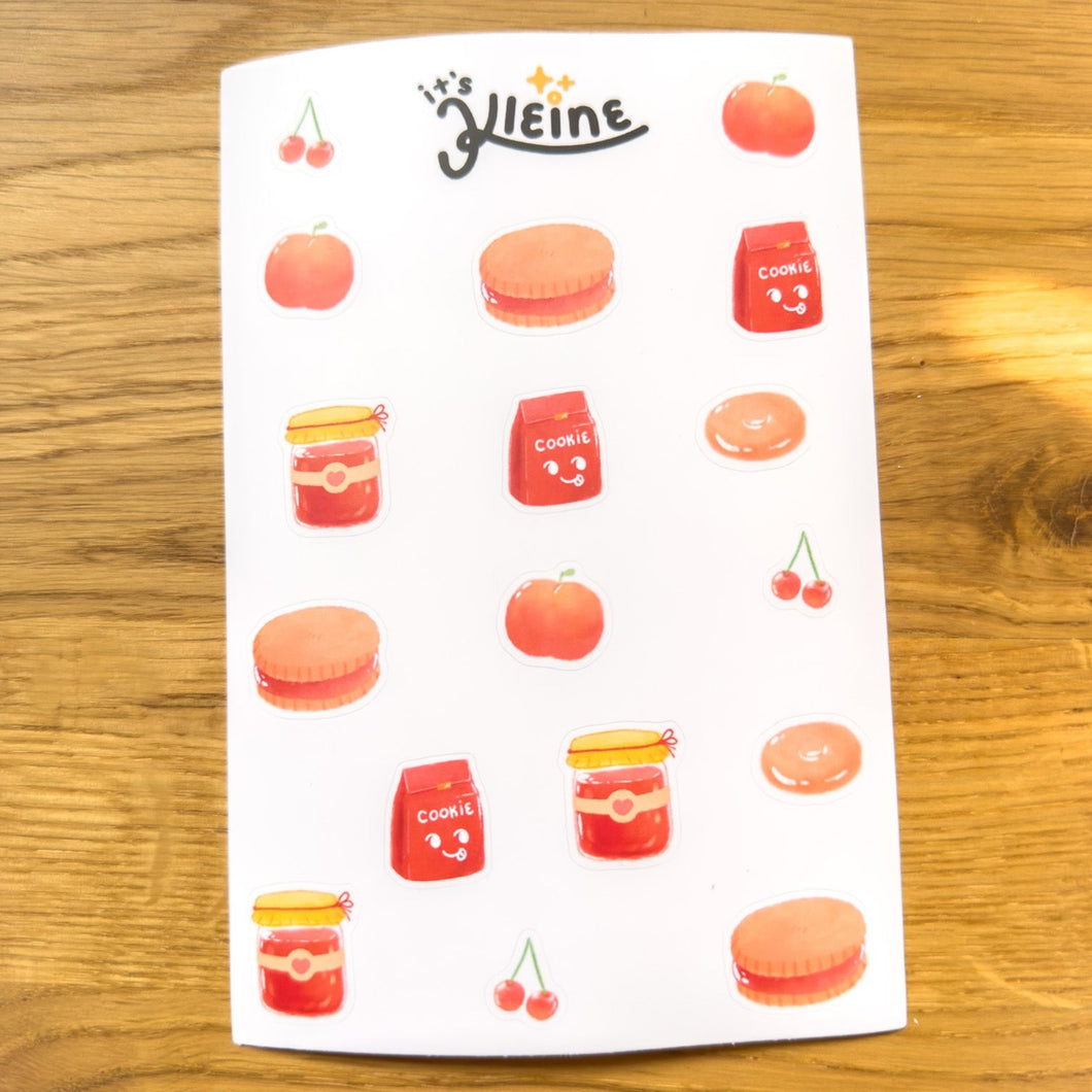 Red Snacks Sticker Sheet