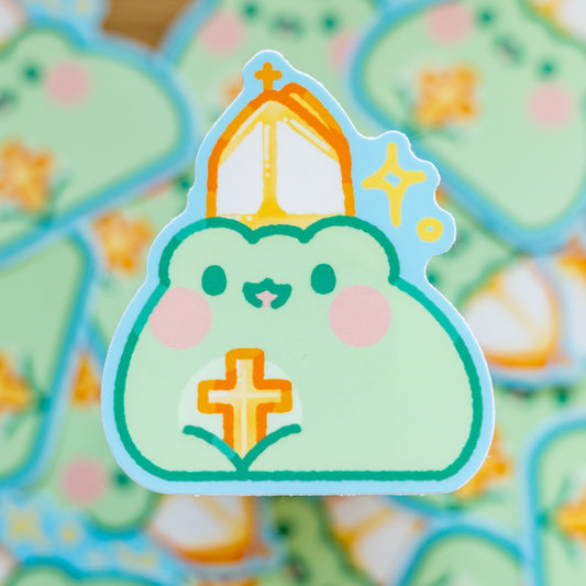 Frog Pope Sticker