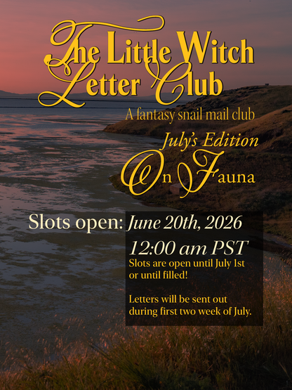 The Little Witch Letter Club [July's Edition: On Fauna]