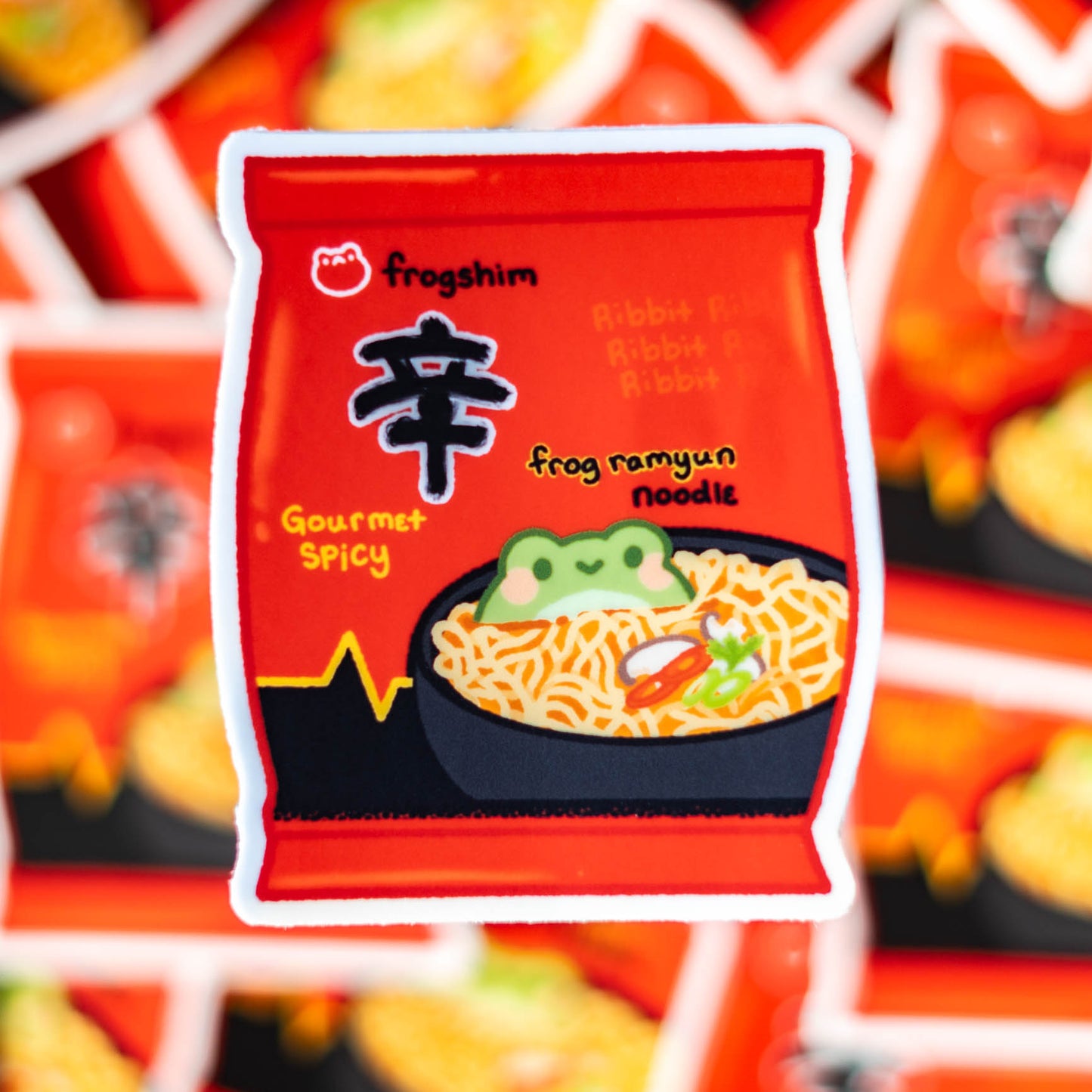 Froggy Instant Ramen Sticker