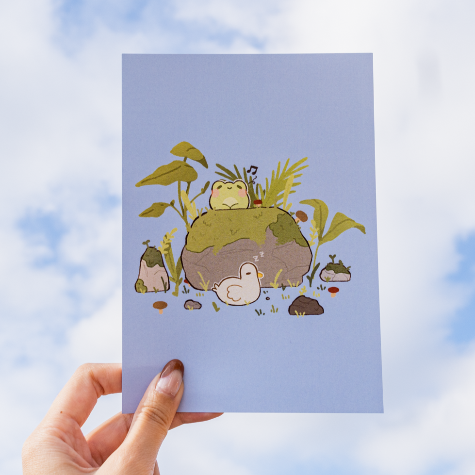 Froggy Nap Time Print