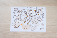 Load image into Gallery viewer, Goose Doodle Print
