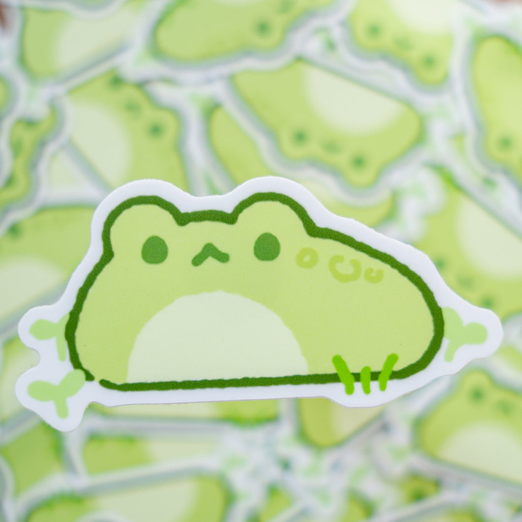 Frog Blob Die Cut Sticker