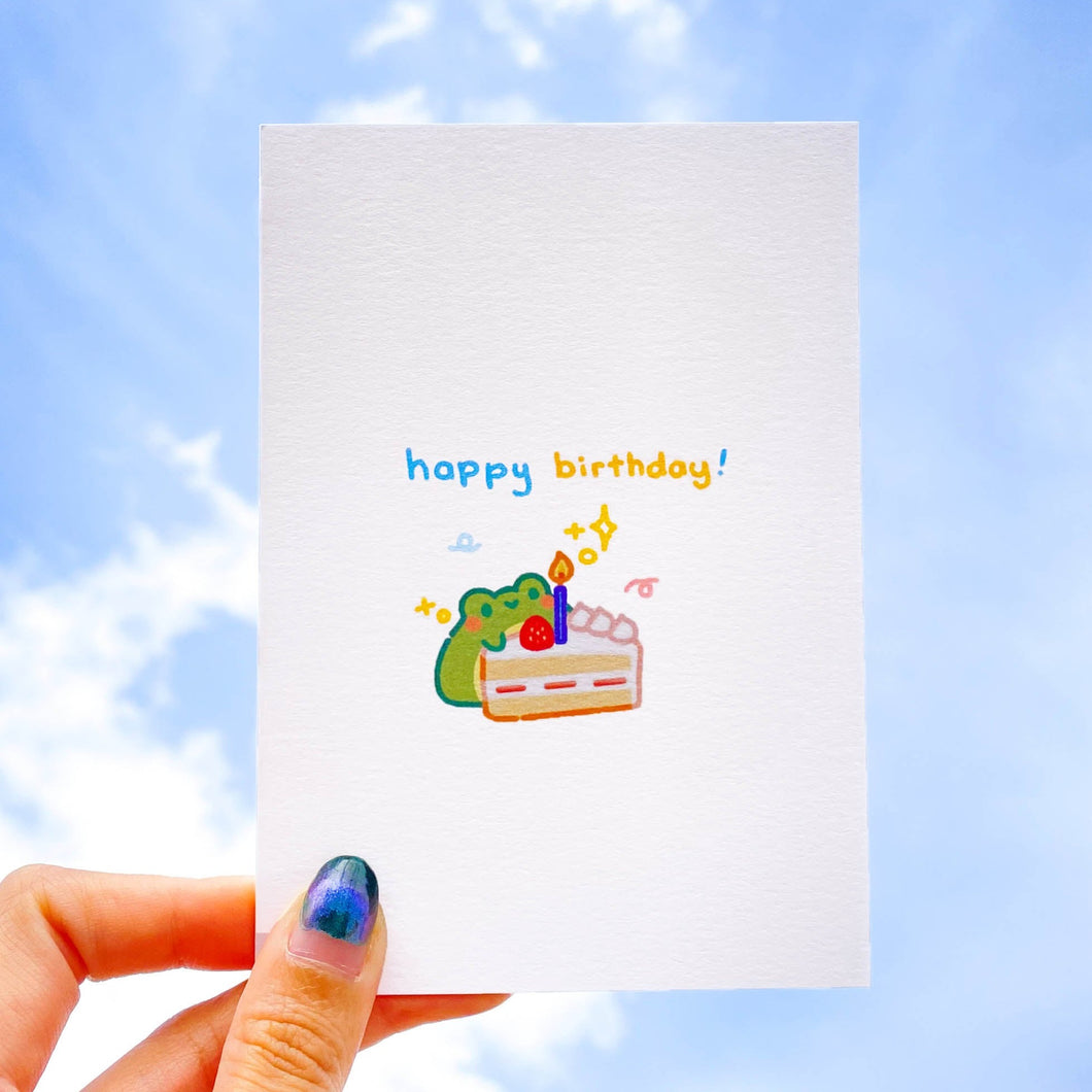 Happy Birthday Froggy Card
