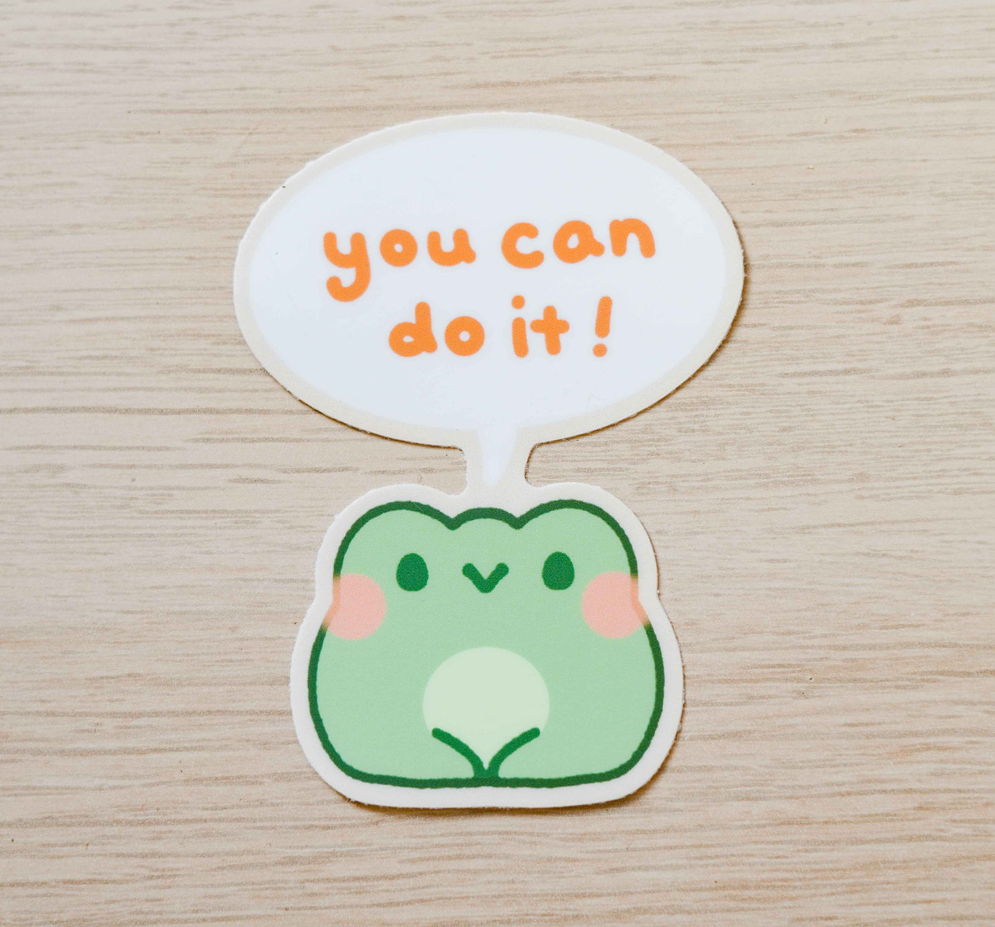 "You Can Do it" Froggy Sticker